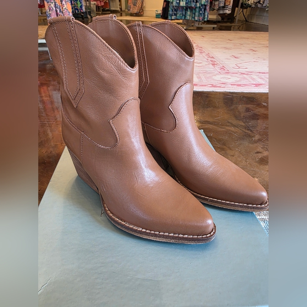 Kali Shoes genuine Leather Texan Boots booties New